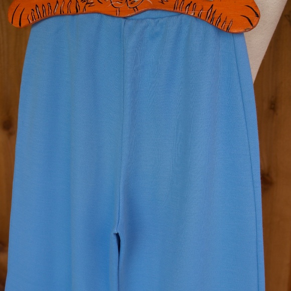 Vintage 70's Aileen Girl Blue Bellbottom Kids Pants Size 10 - Picture 12 of 14